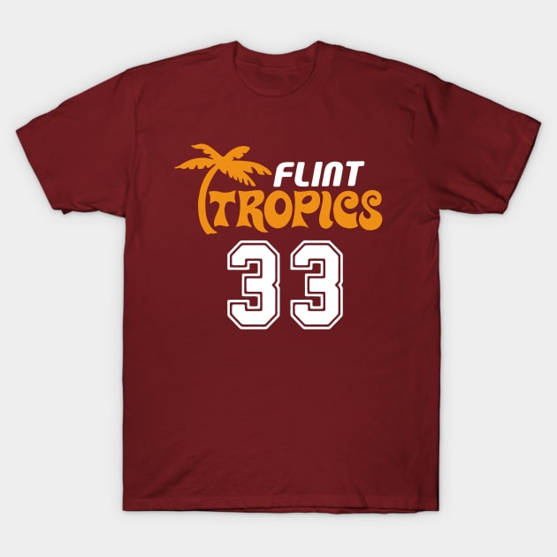 Flint Tropics - Jackie Moon T-Shirt by johnoconnorart